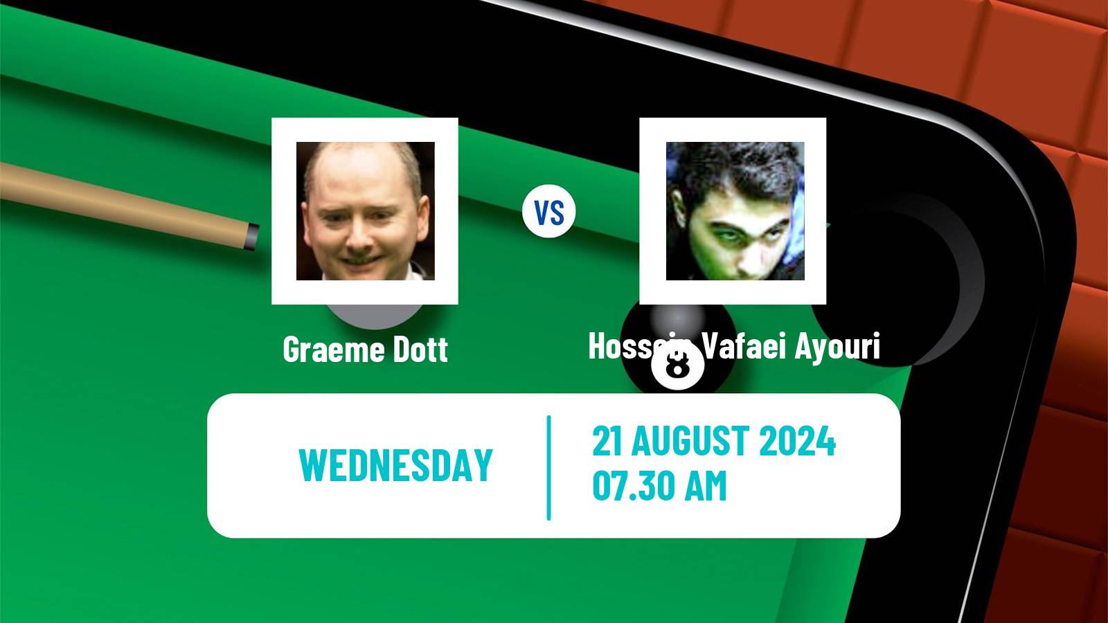 Snooker Grand Prix Graeme Dott - Hossein Vafaei Ayouri