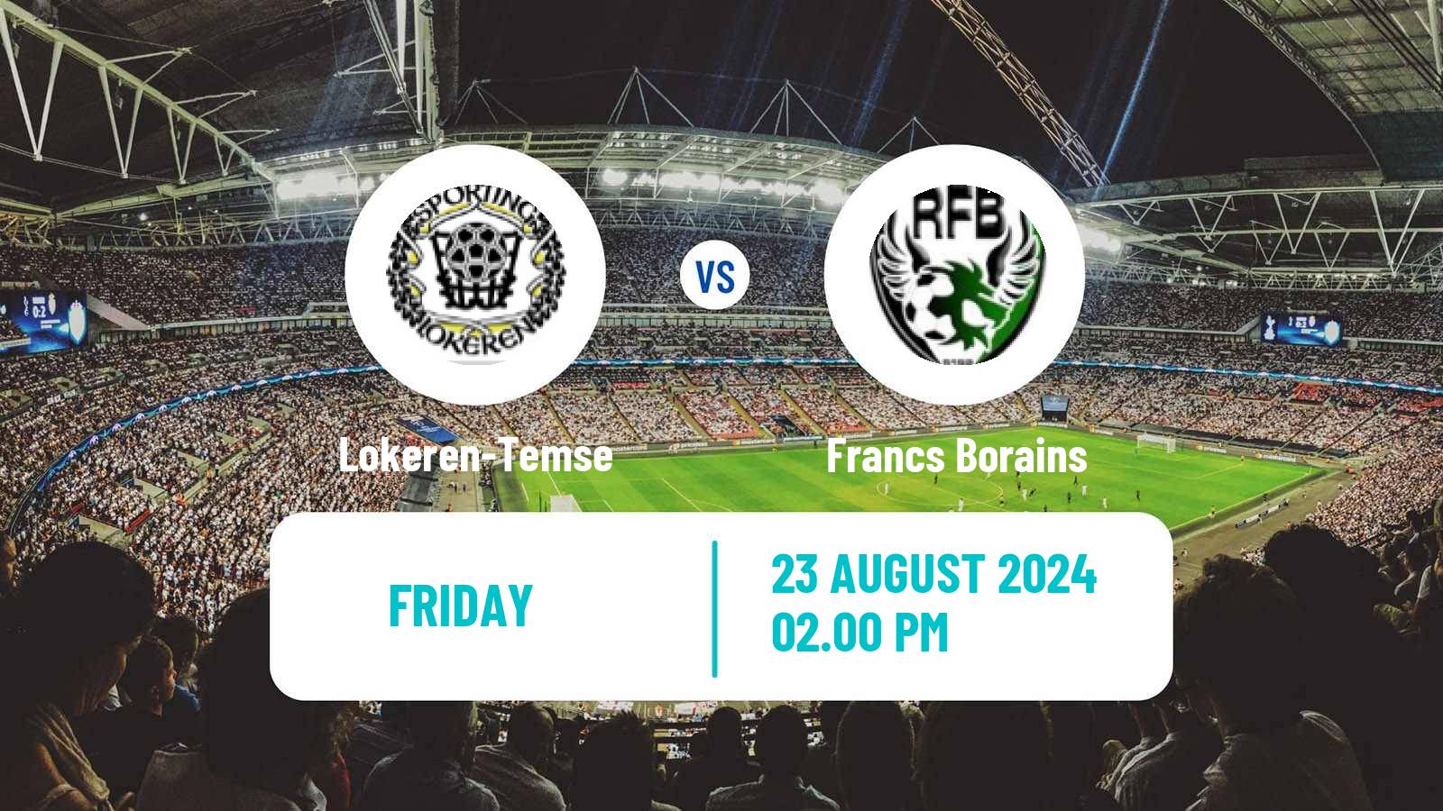 Soccer Belgian Сhallenger Pro League Lokeren-Temse - Francs Borains