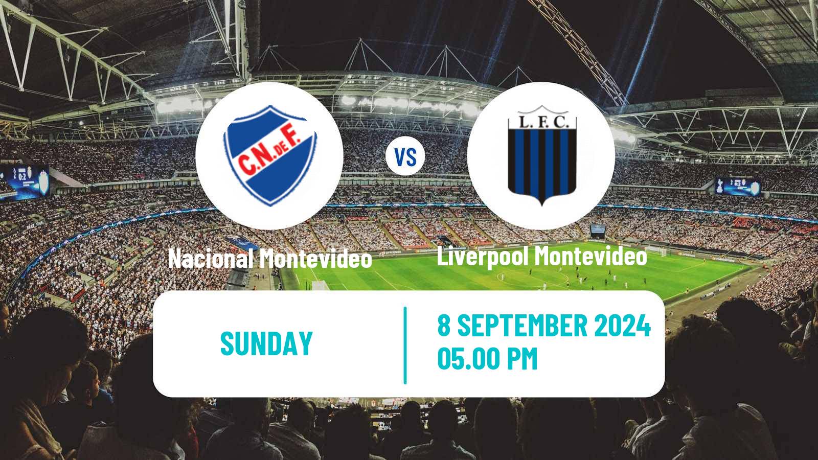 Soccer Uruguayan Primera Division Nacional Montevideo - Liverpool Montevideo