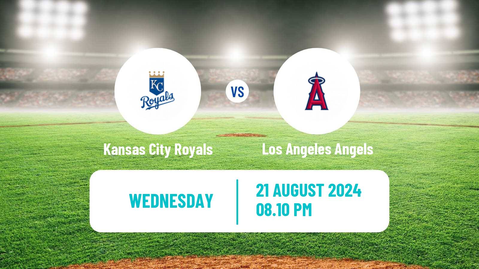 Baseball MLB Kansas City Royals - Los Angeles Angels