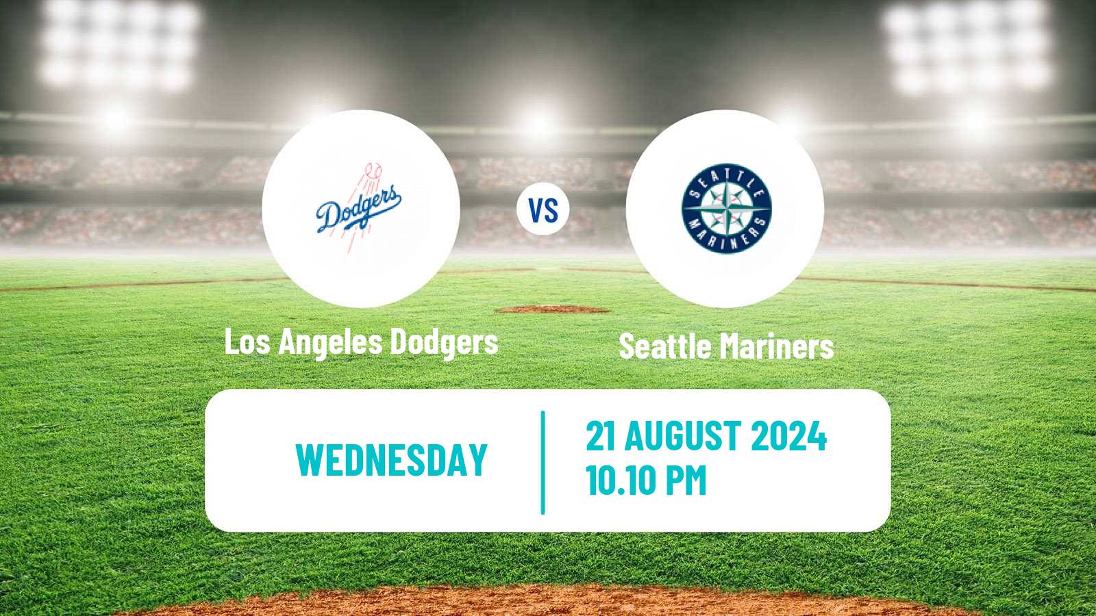 Baseball MLB Los Angeles Dodgers - Seattle Mariners