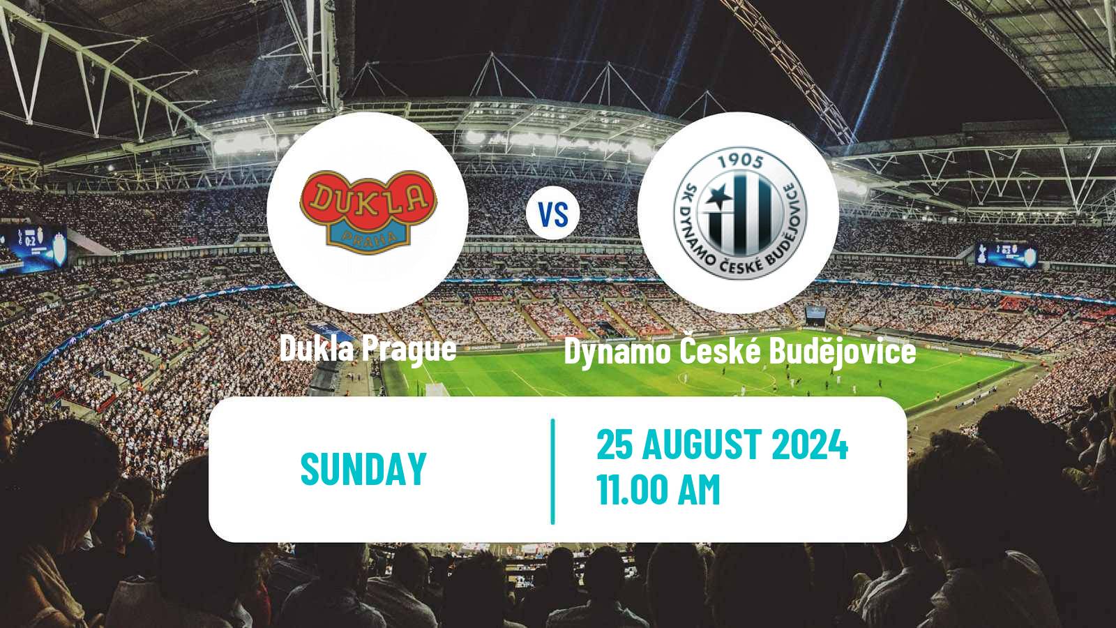 Soccer Czech 1 Liga Dukla Prague - Dynamo České Budějovice