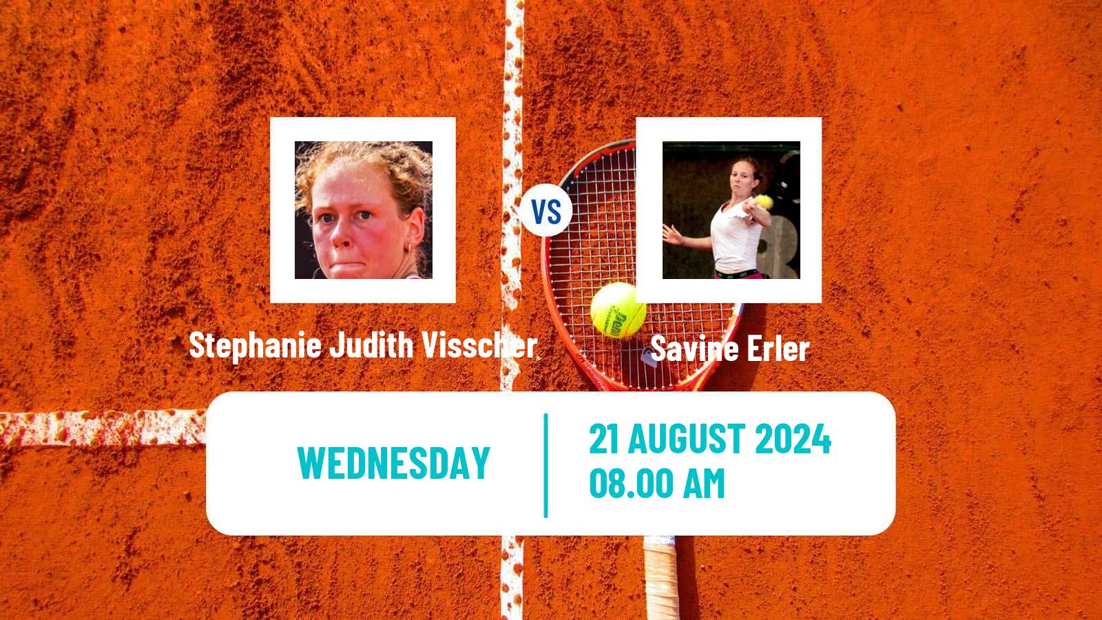 Tennis ITF W15 Wanfercee Baulet Women Stephanie Judith Visscher - Savine Erler