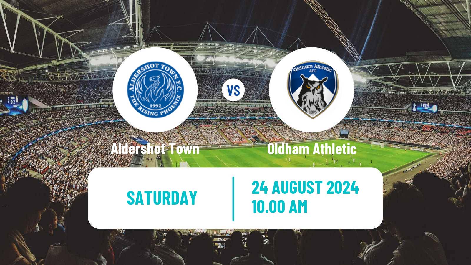 Soccer English National League Aldershot Town - Oldham Athletic