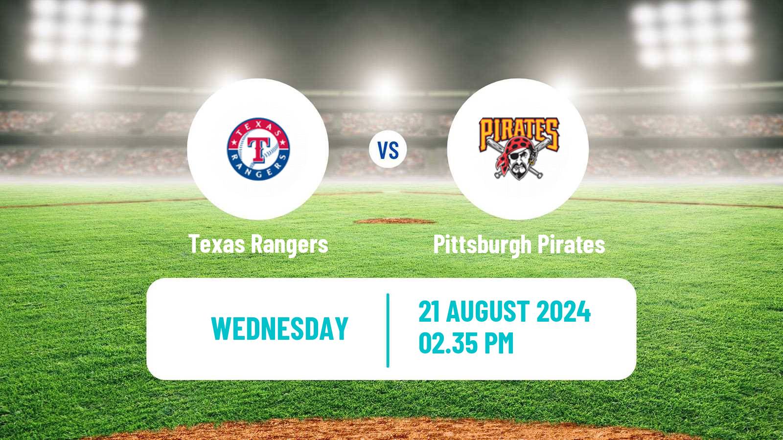 Baseball MLB Texas Rangers - Pittsburgh Pirates