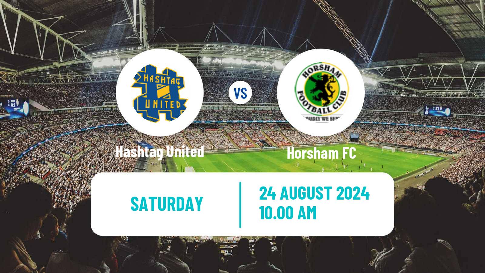 Soccer English Isthmian League Premier Division Hashtag United - Horsham