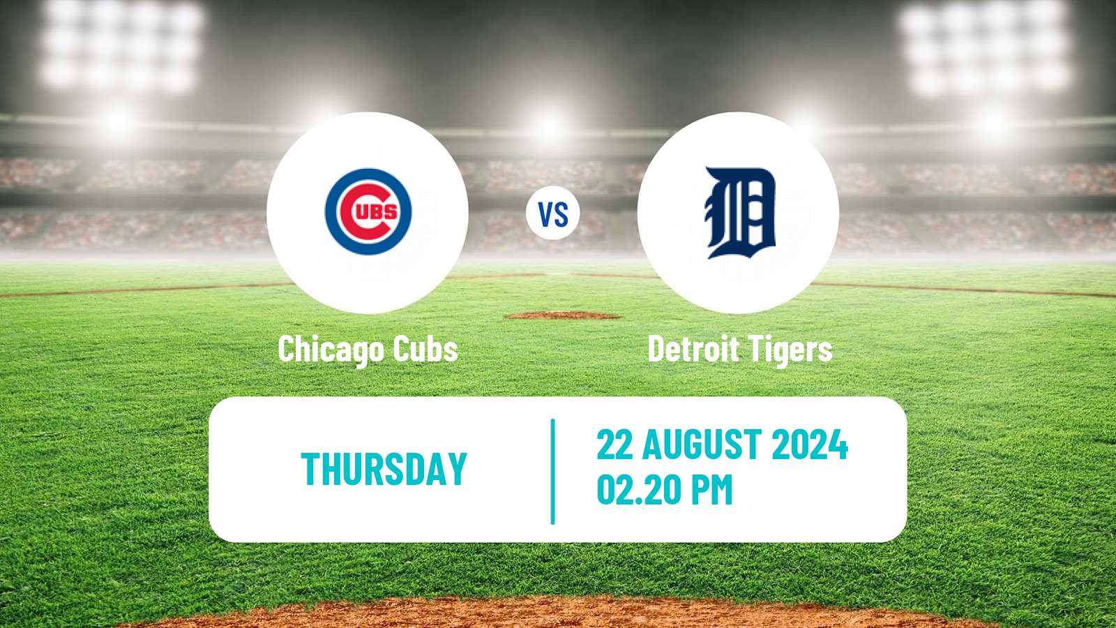 Baseball MLB Chicago Cubs - Detroit Tigers