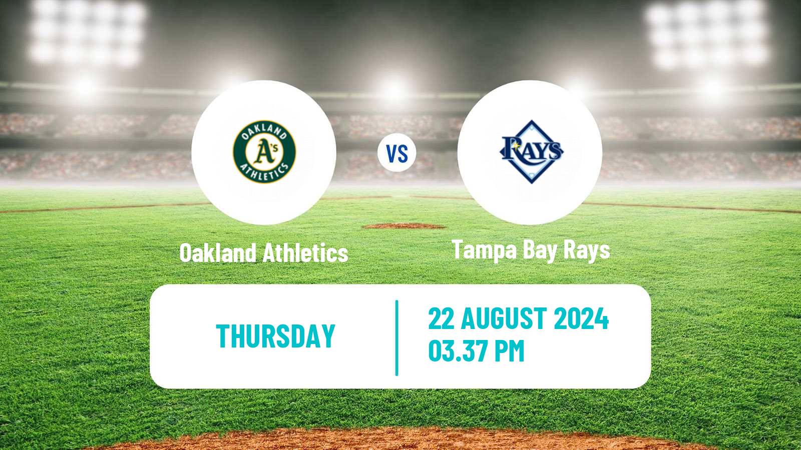 Baseball MLB Oakland Athletics - Tampa Bay Rays