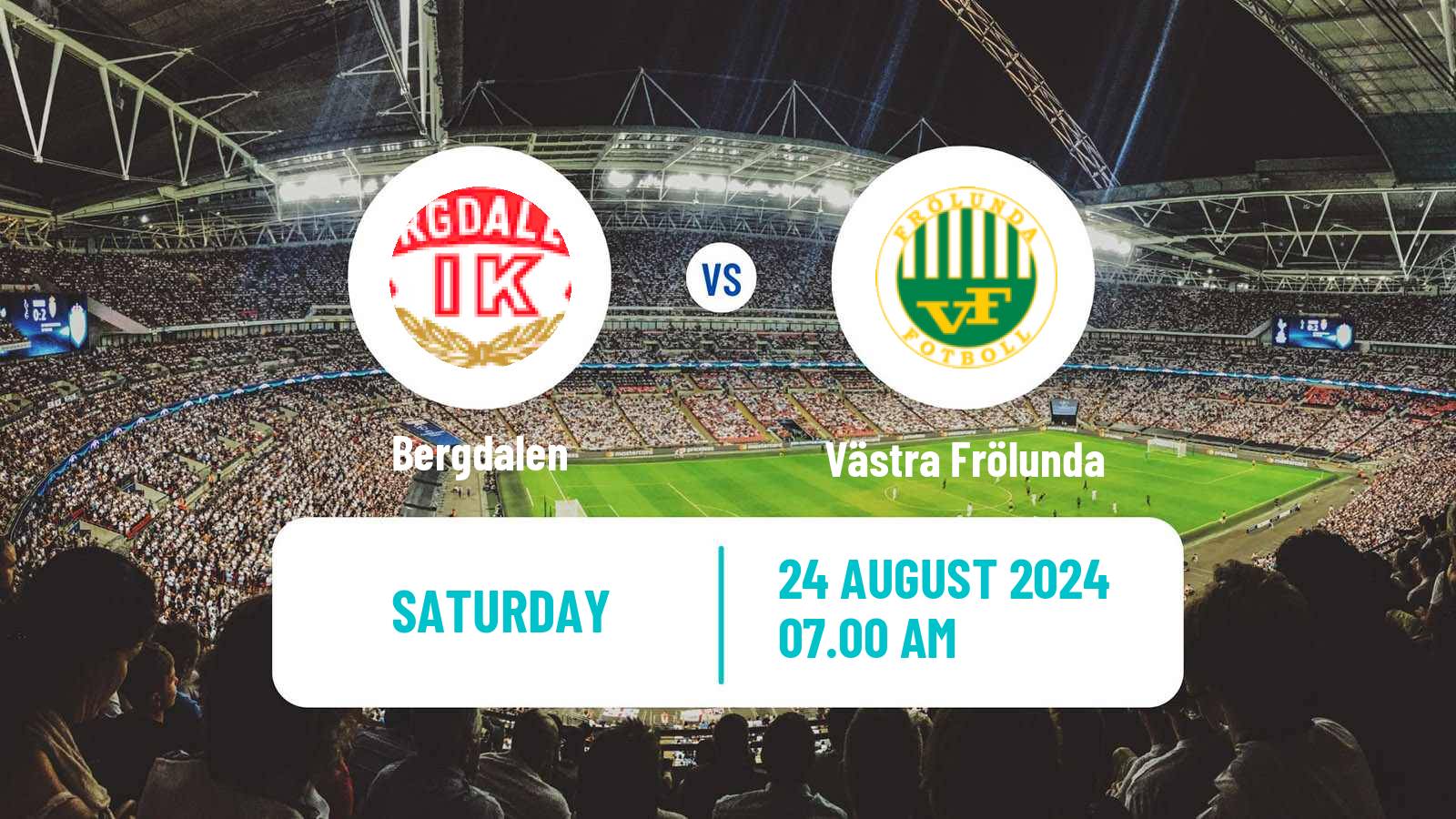 Soccer Swedish Division 2 - Västra Götaland Bergdalen - Västra Frölunda