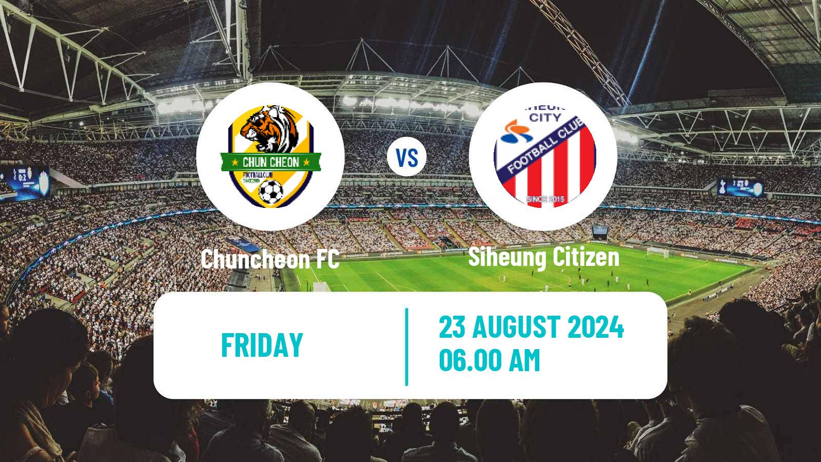 Soccer South Korean K3 League Chuncheon - Siheung Citizen