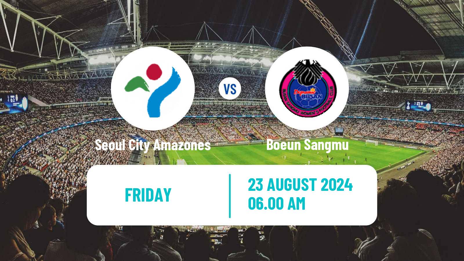 Soccer South Korean WK League Seoul City Amazones - Boeun Sangmu