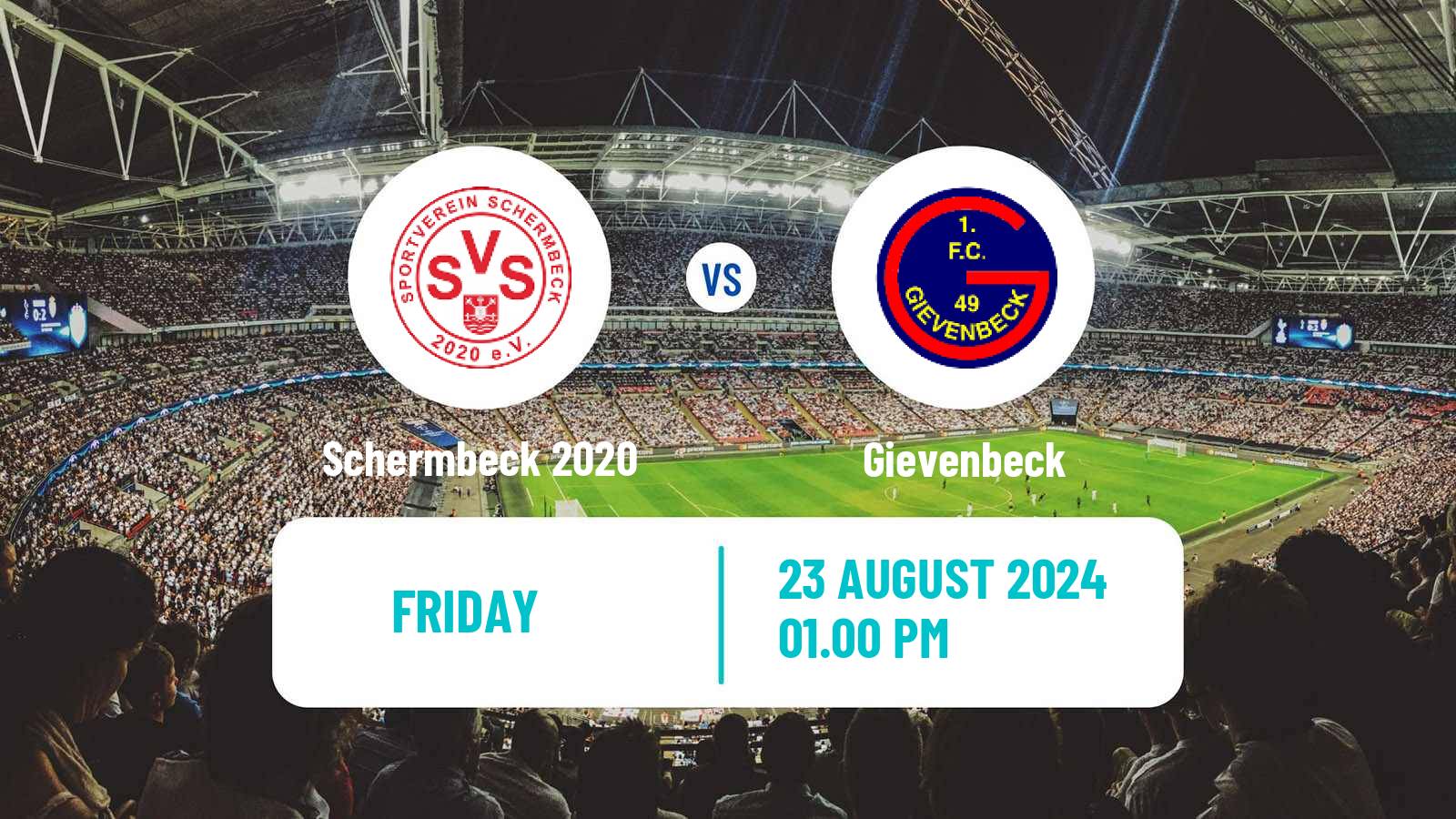 Soccer German Oberliga Westfalen Schermbeck 2020 - Gievenbeck