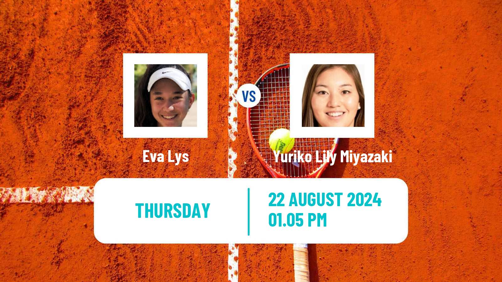 Tennis WTA US Open Eva Lys - Yuriko Lily Miyazaki