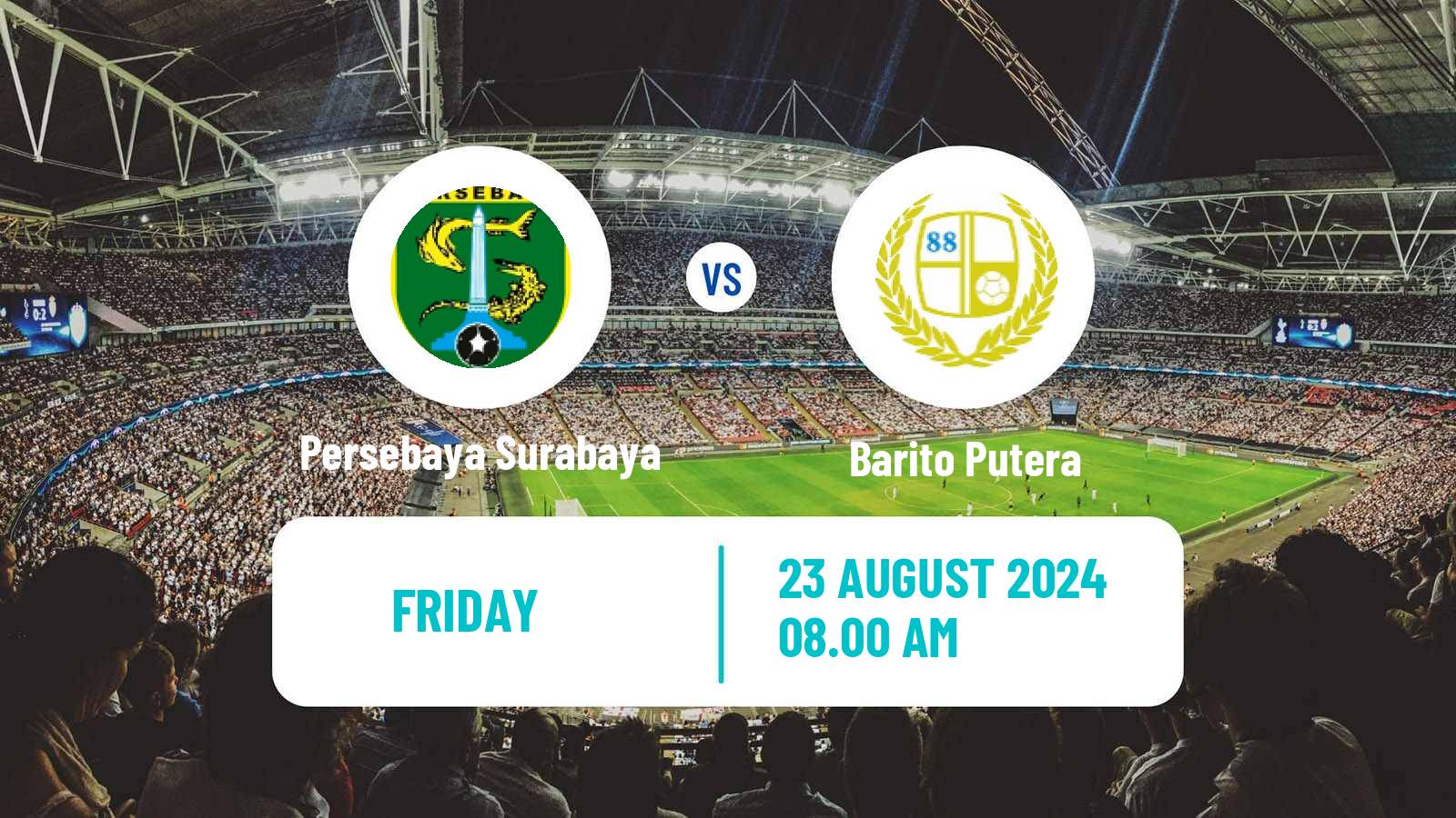 Soccer Indonesian Liga 1 Persebaya Surabaya - Barito Putera