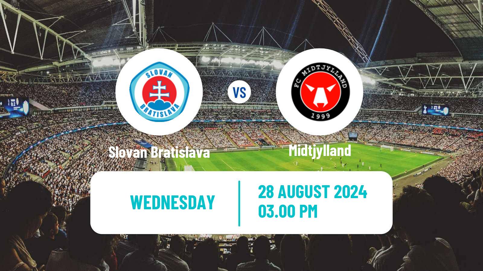 Soccer UEFA Champions League Slovan Bratislava - Midtjylland