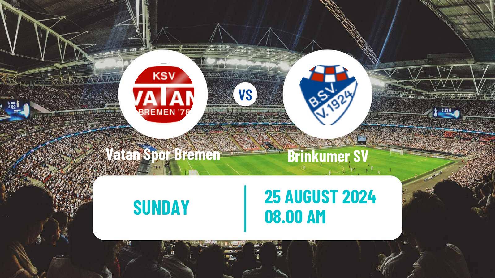 Soccer German Oberliga Bremen Vatan Spor Bremen - Brinkumer