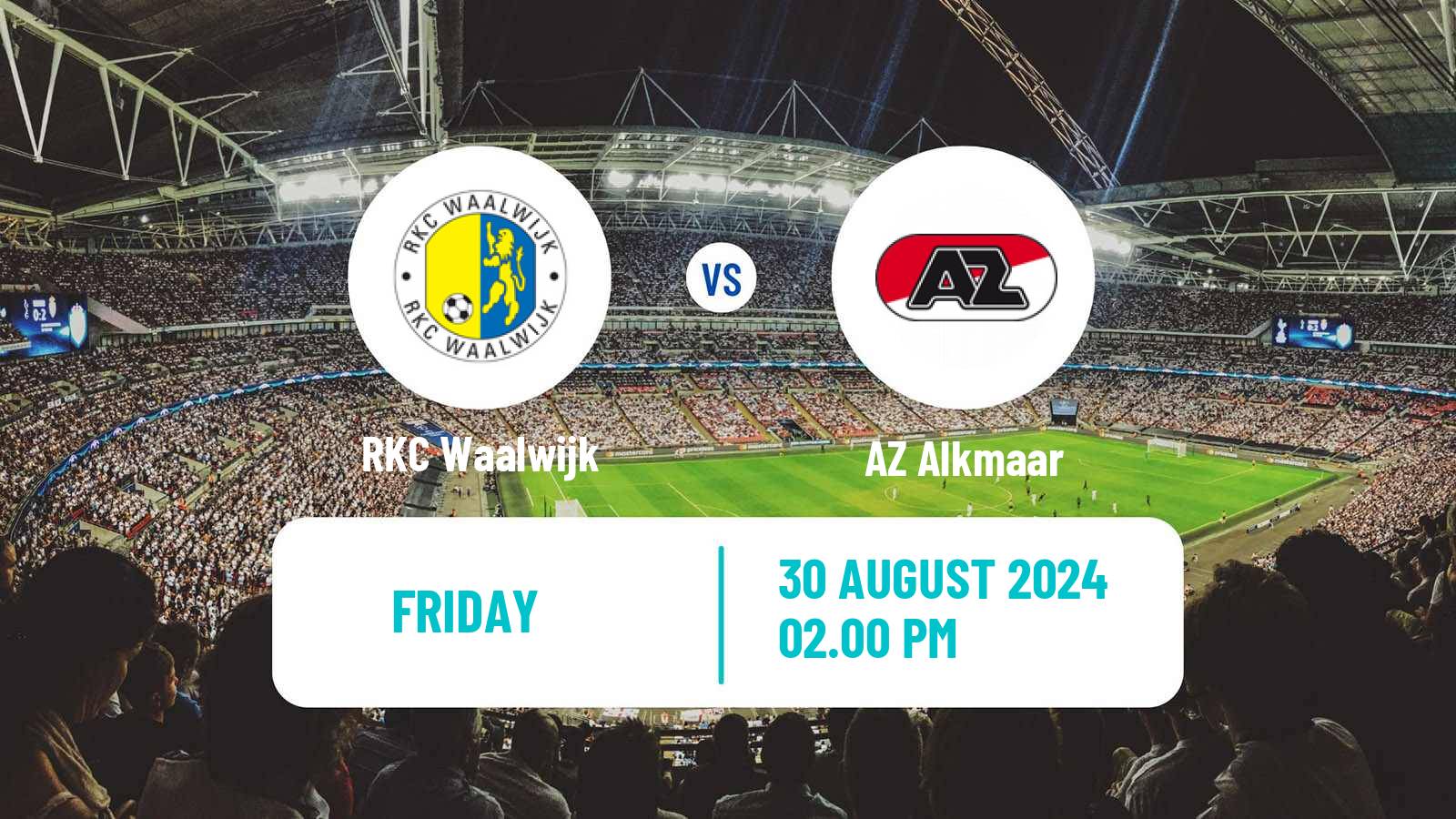 Soccer Dutch Eredivisie Waalwijk - AZ Alkmaar