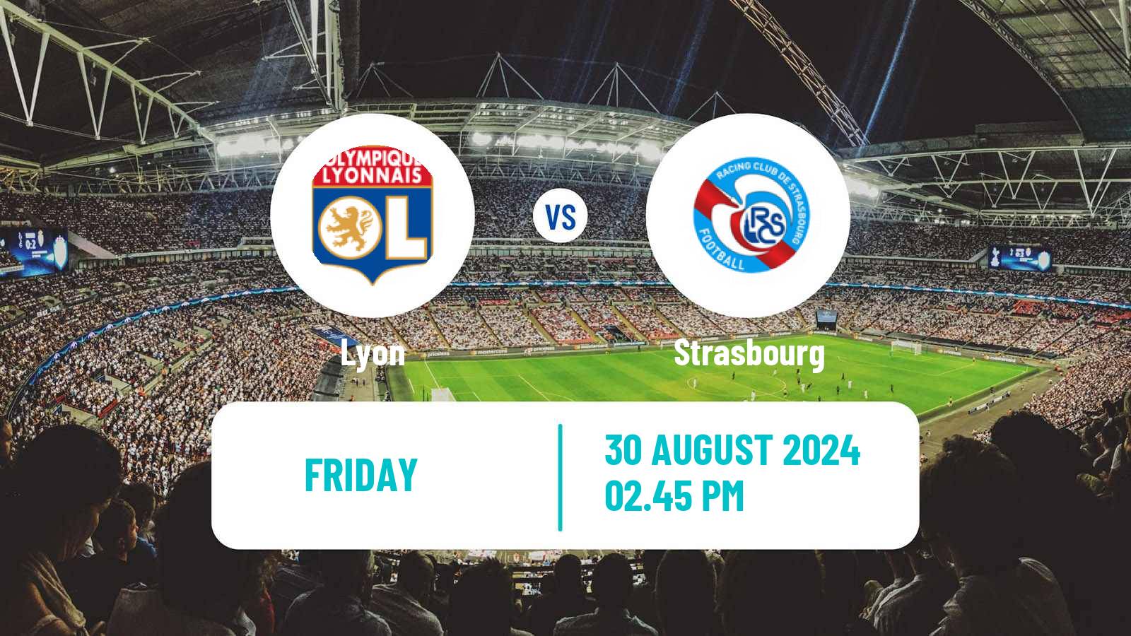 Soccer French Ligue 1 Lyon - Strasbourg