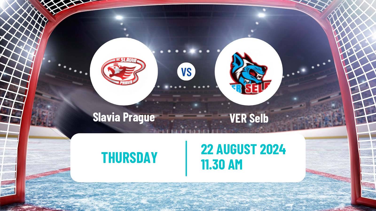 Hockey Club Friendly Ice Hockey Slavia Prague - VER Selb