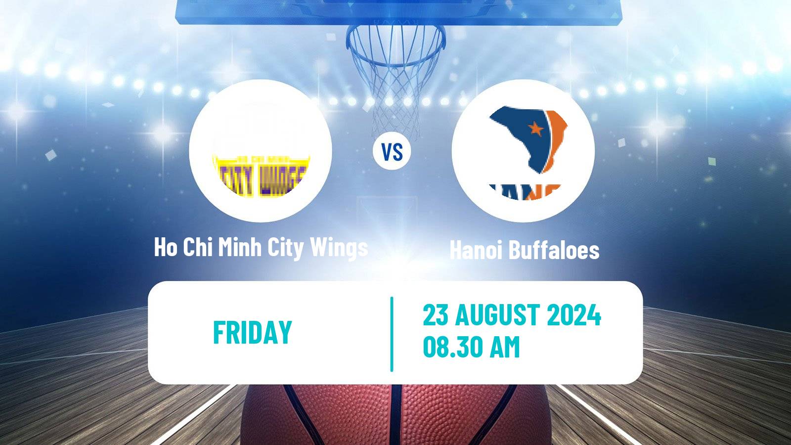 Basketball Vietnamese VBA Ho Chi Minh City Wings - Hanoi Buffaloes