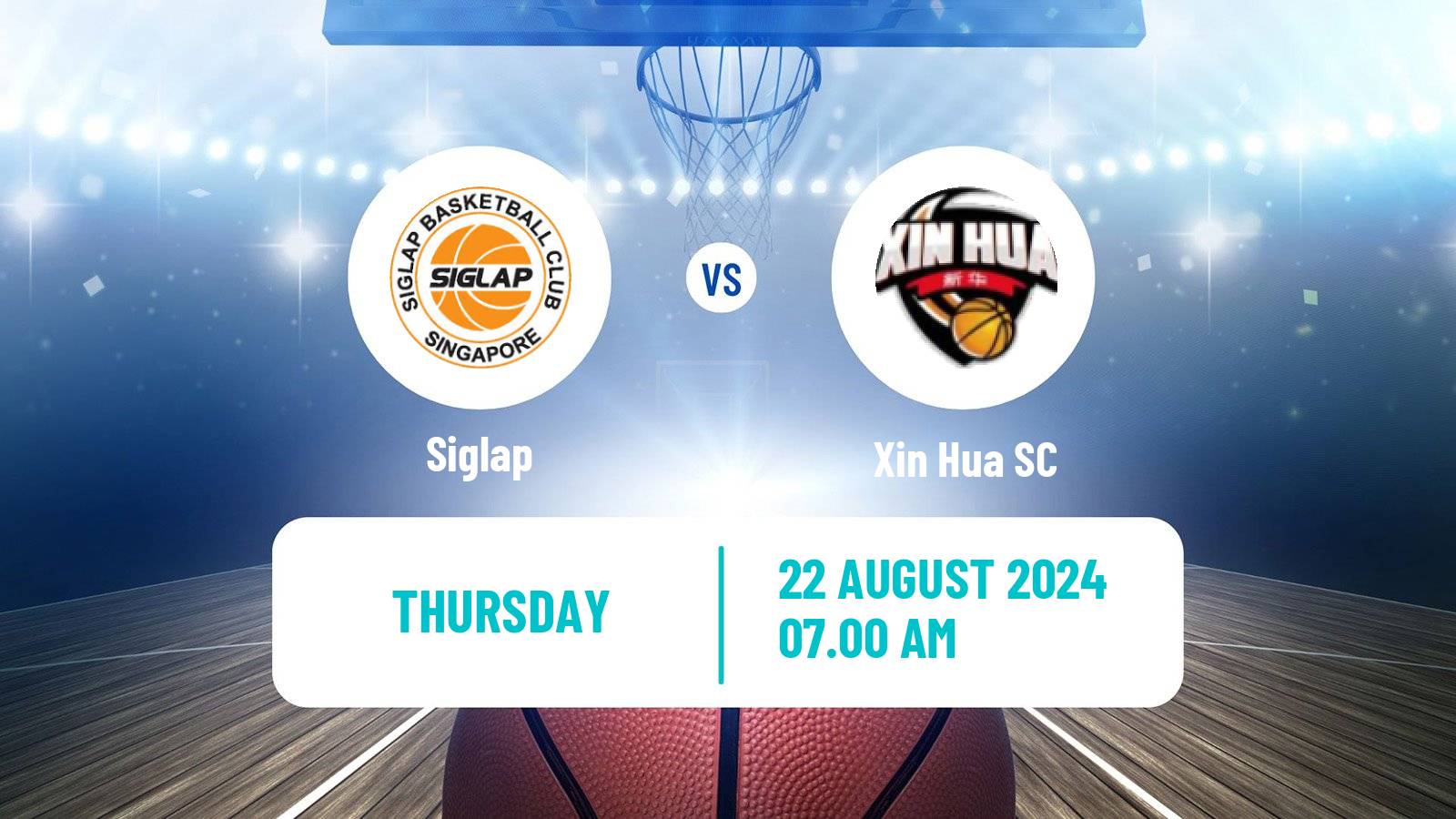 Basketball Singapore NBL Siglap - Xin Hua