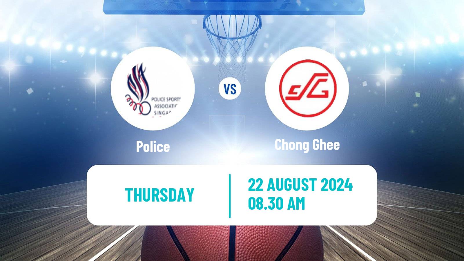 Basketball Singapore NBL Police - Chong Ghee