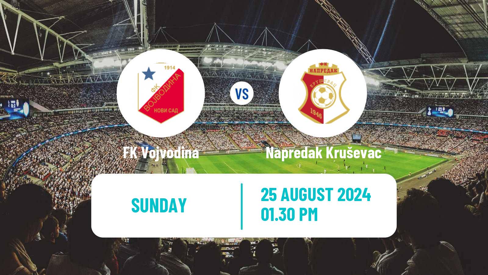 Soccer Serbian Superliga Vojvodina - Napredak Kruševac