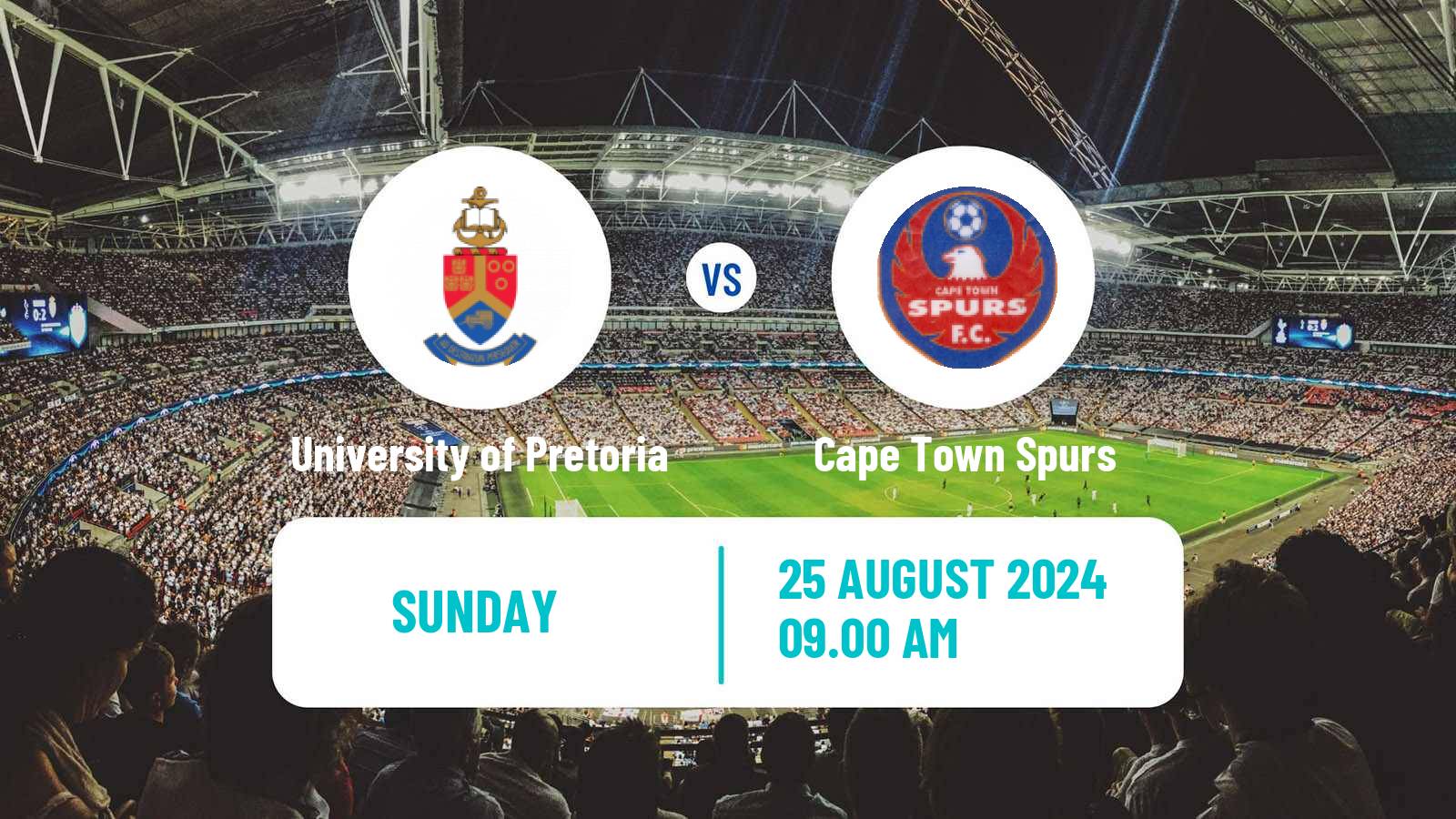 Soccer South African First Division University of Pretoria - Cape Town Spurs