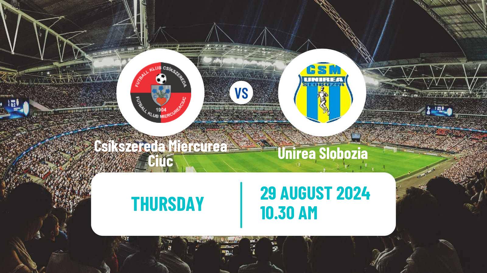 Soccer Romanian Cup Csíkszereda Miercurea Ciuc - Unirea Slobozia