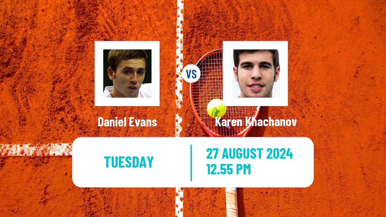 Tennis ATP US Open Daniel Evans - Karen Khachanov