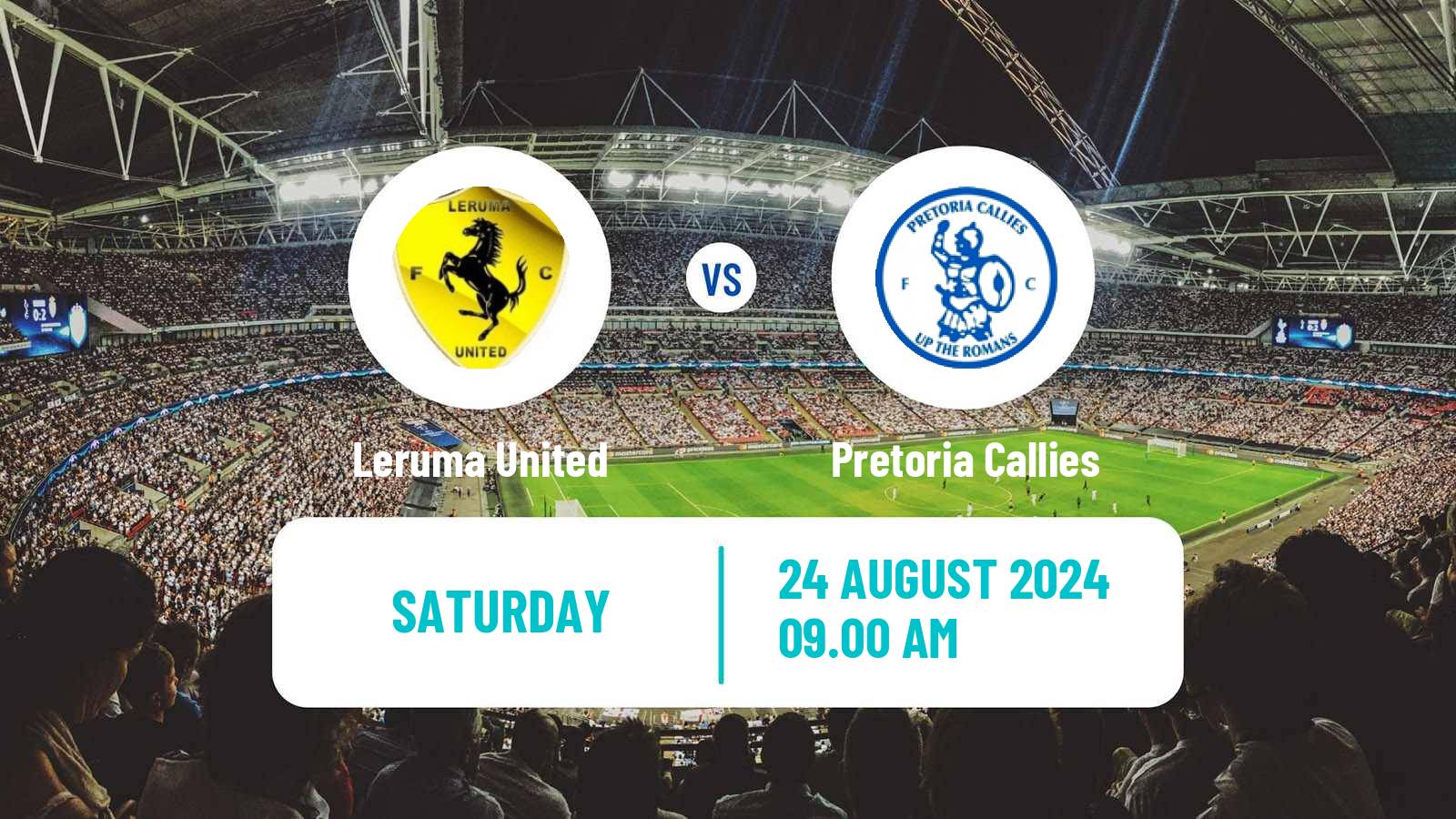 Soccer South African First Division Leruma United - Pretoria Callies