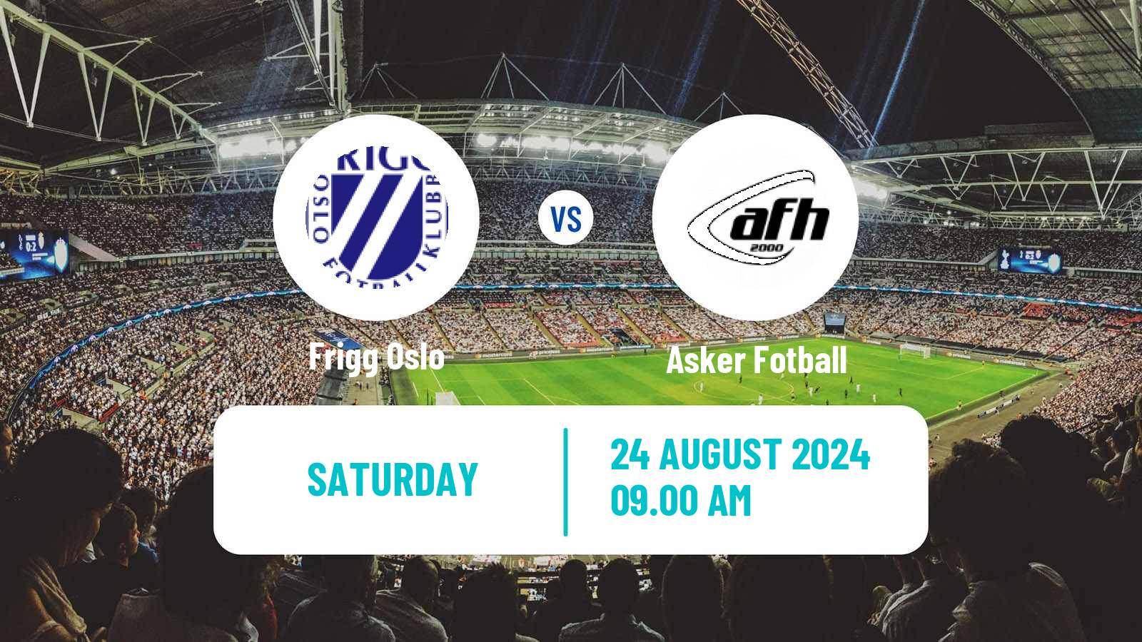 Soccer Norwegian Division 3 - Group 3 Frigg Oslo - Asker Fotball