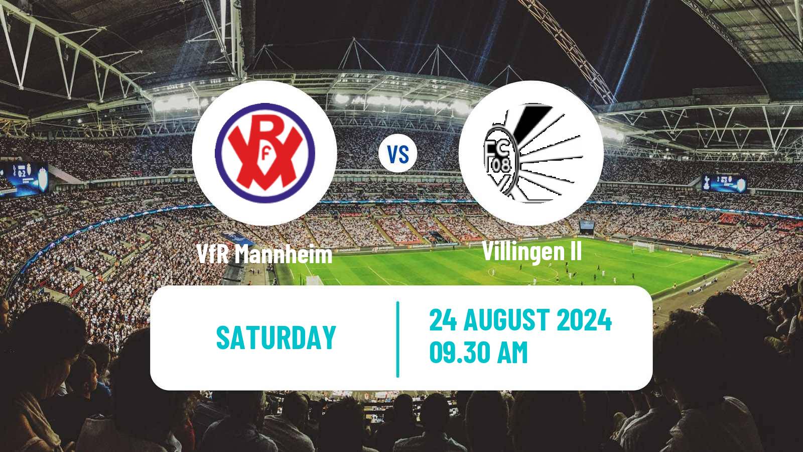 Soccer German Oberliga Baden-Württemberg VfR Mannheim - Villingen II