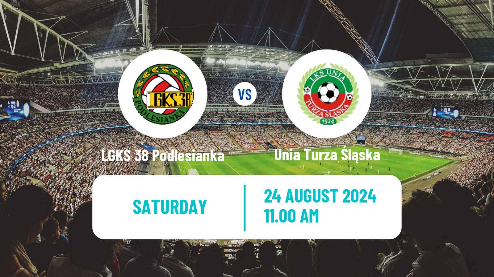 Soccer Polish Division 3 - Group III LGKS 38 Podlesianka - Unia Turza Śląska