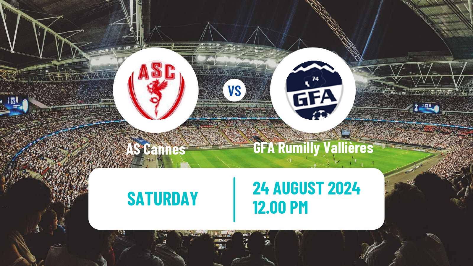 Soccer French National 2 - Group A Cannes - GFA Rumilly Vallières