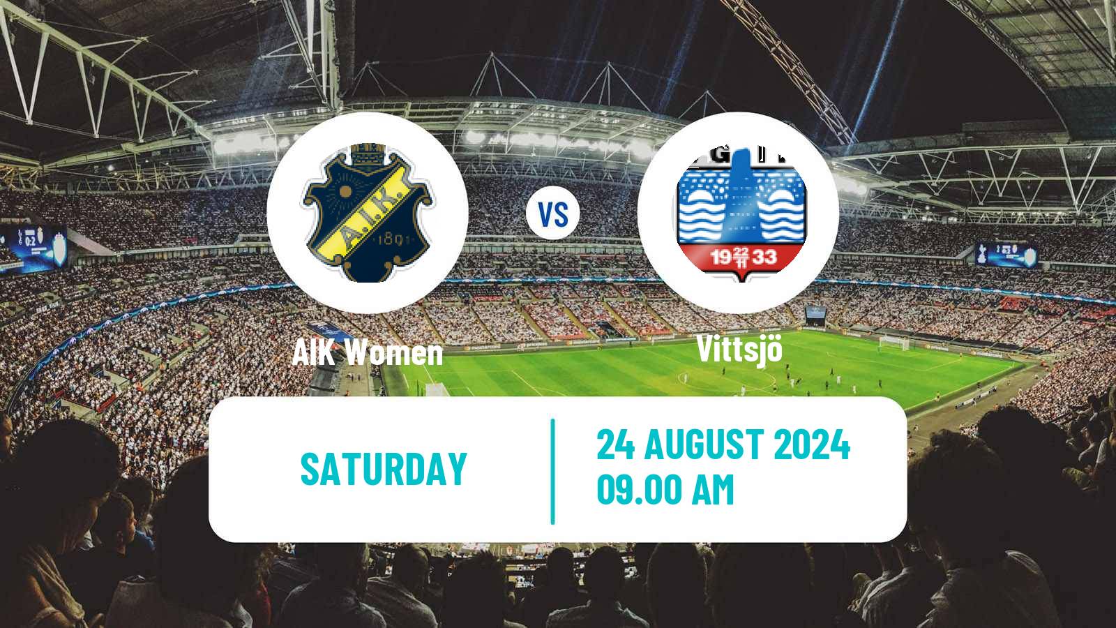 Soccer Swedish Allsvenskan Women AIK - Vittsjö