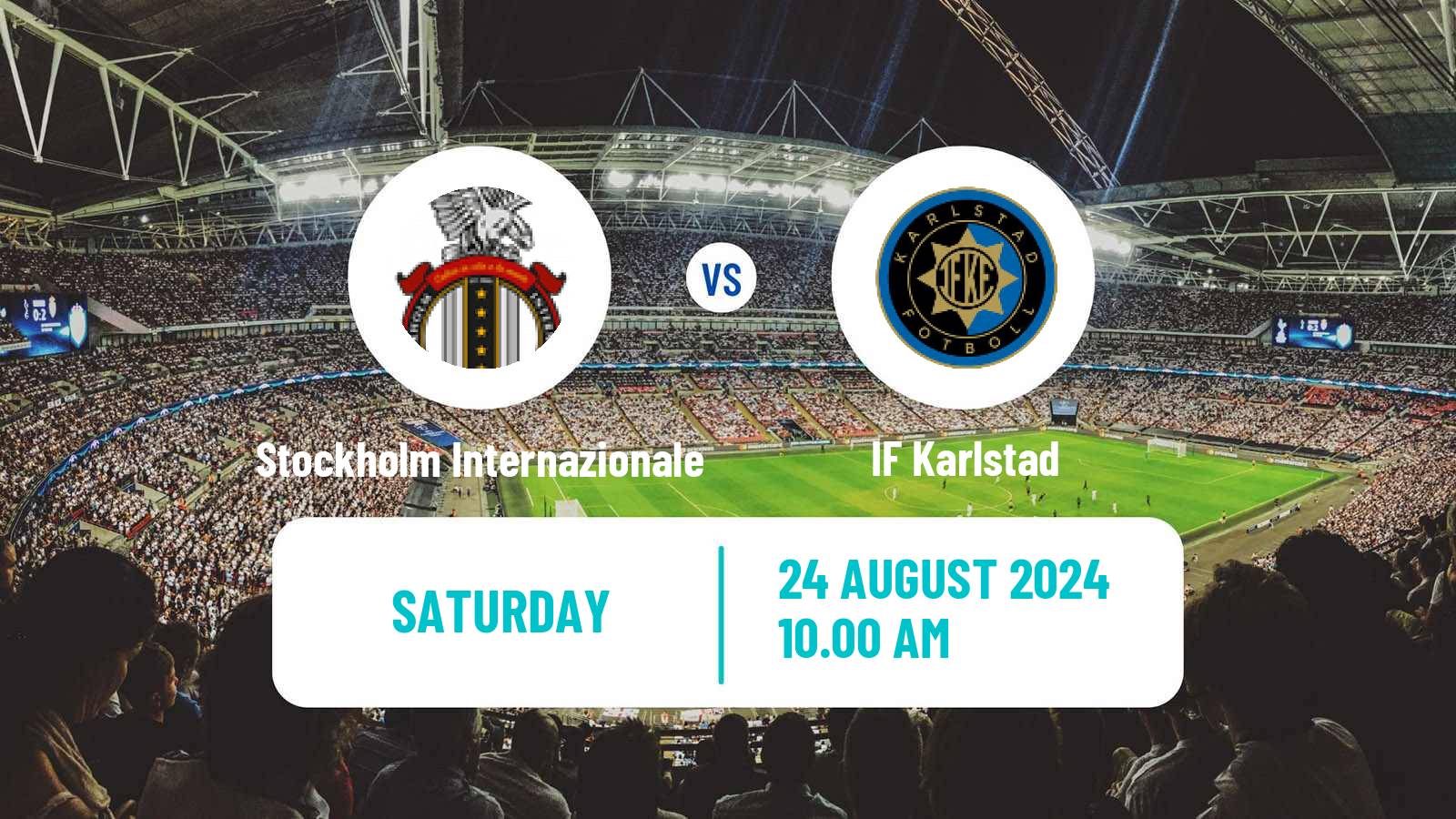 Soccer Swedish Division 1 Norra Stockholm Internazionale - Karlstad