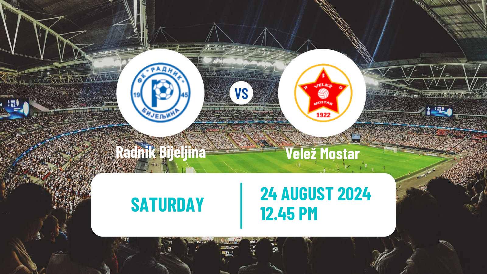 Soccer Bosnian Premier League Radnik Bijeljina - Velež Mostar