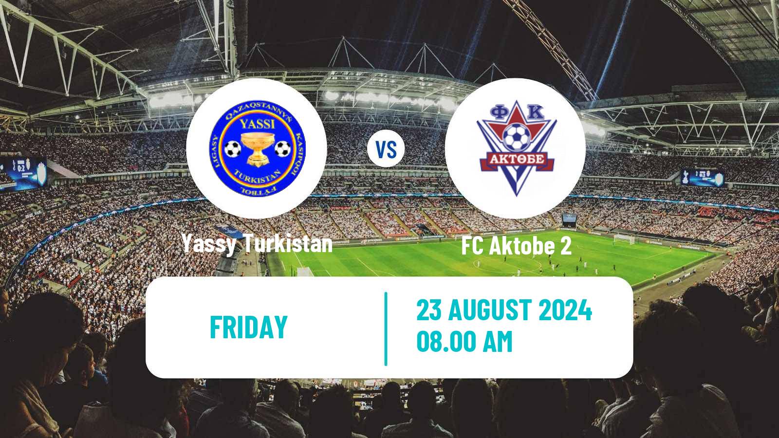 Soccer Kazakh First Division Yassy Turkistan - Aktobe 2