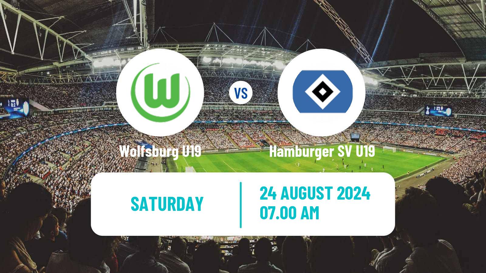 Soccer German DFB Youth League Wolfsburg U19 - Hamburger SV U19