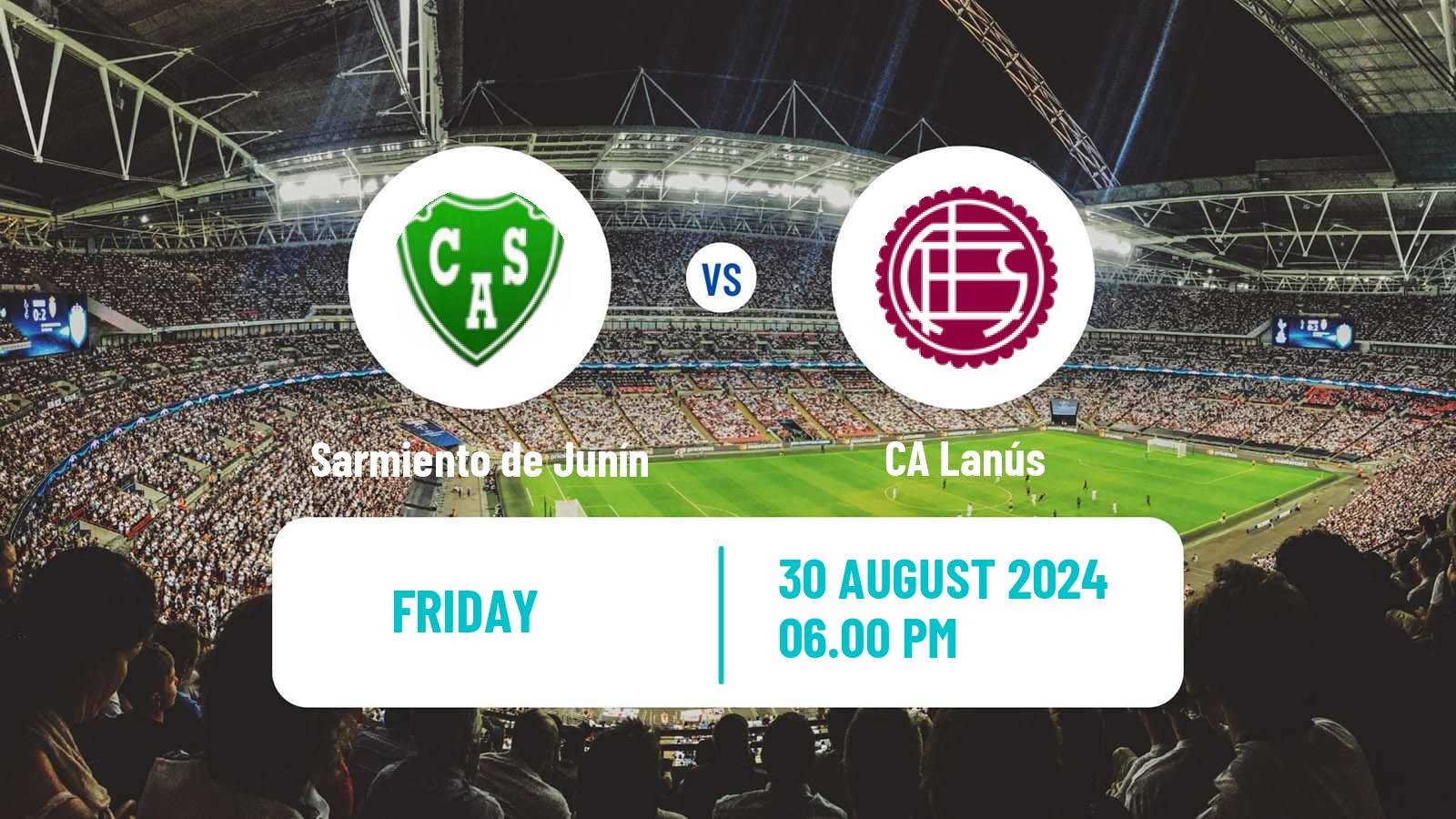 Soccer Argentinian Liga Profesional Sarmiento de Junín - Lanús