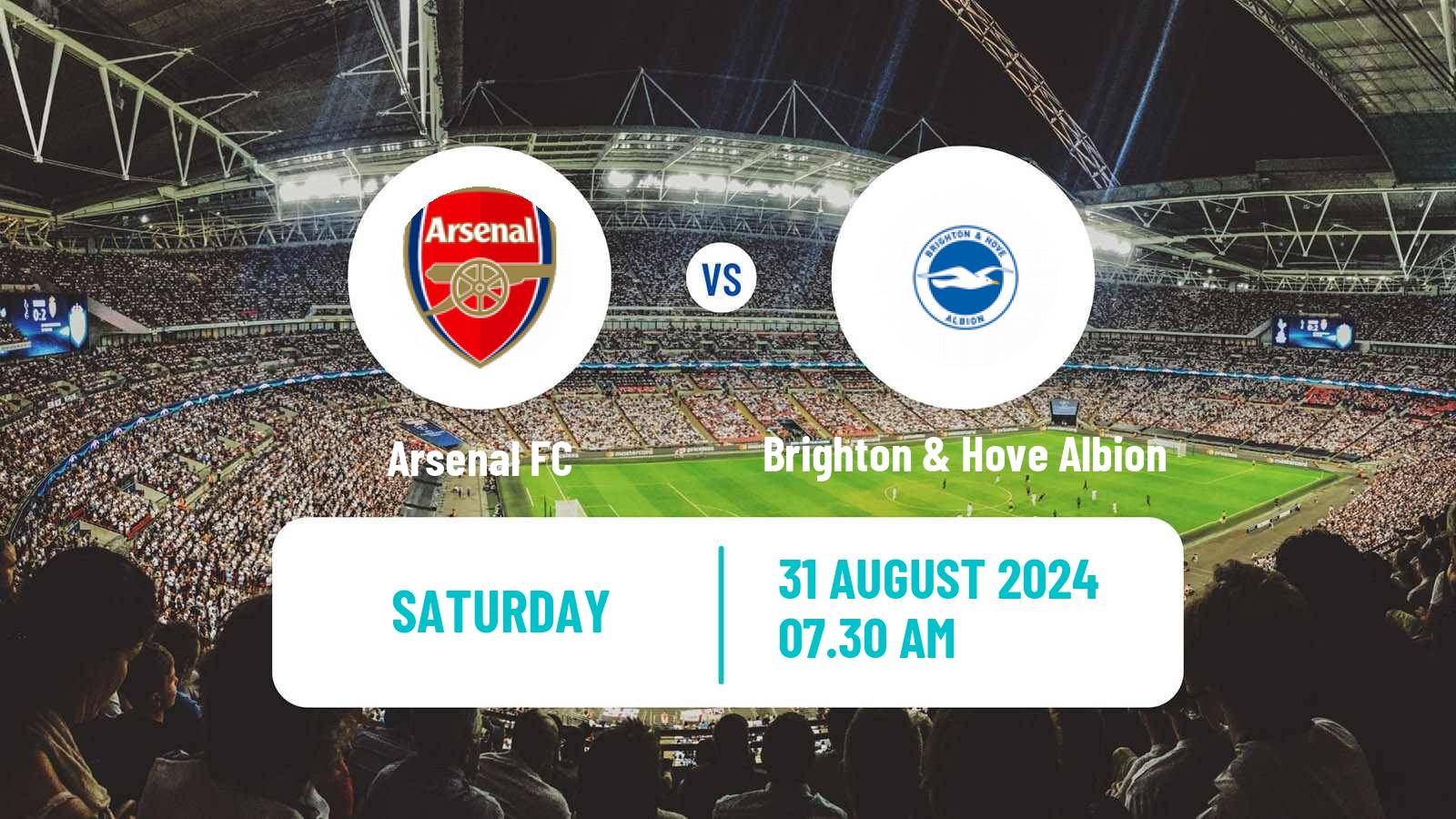 Soccer English Premier League Arsenal - Brighton & Hove Albion