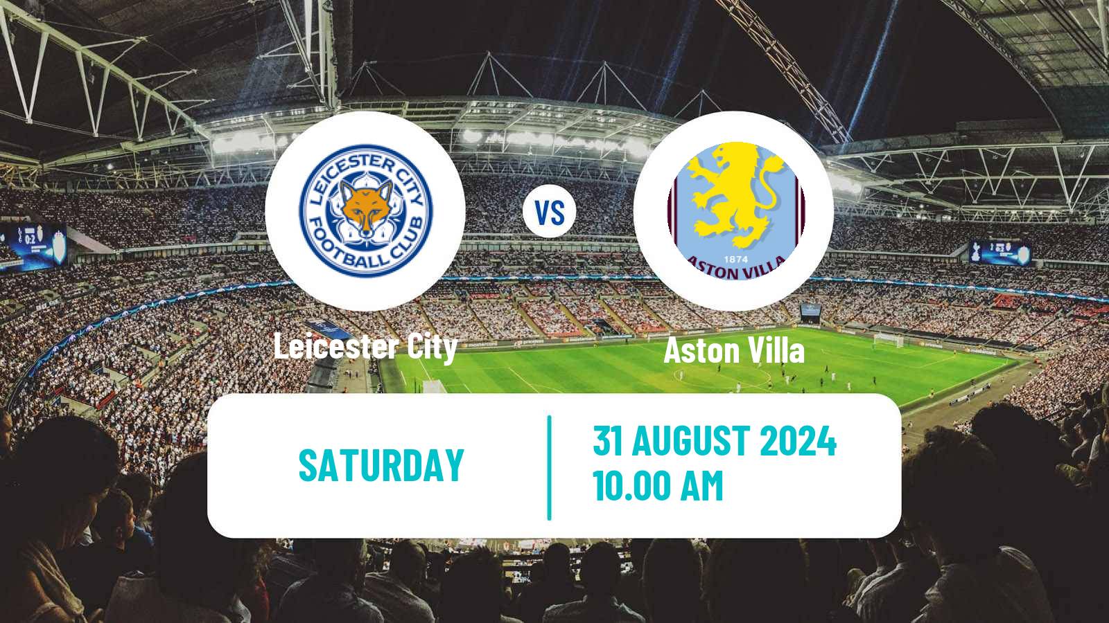 Soccer English Premier League Leicester City - Aston Villa