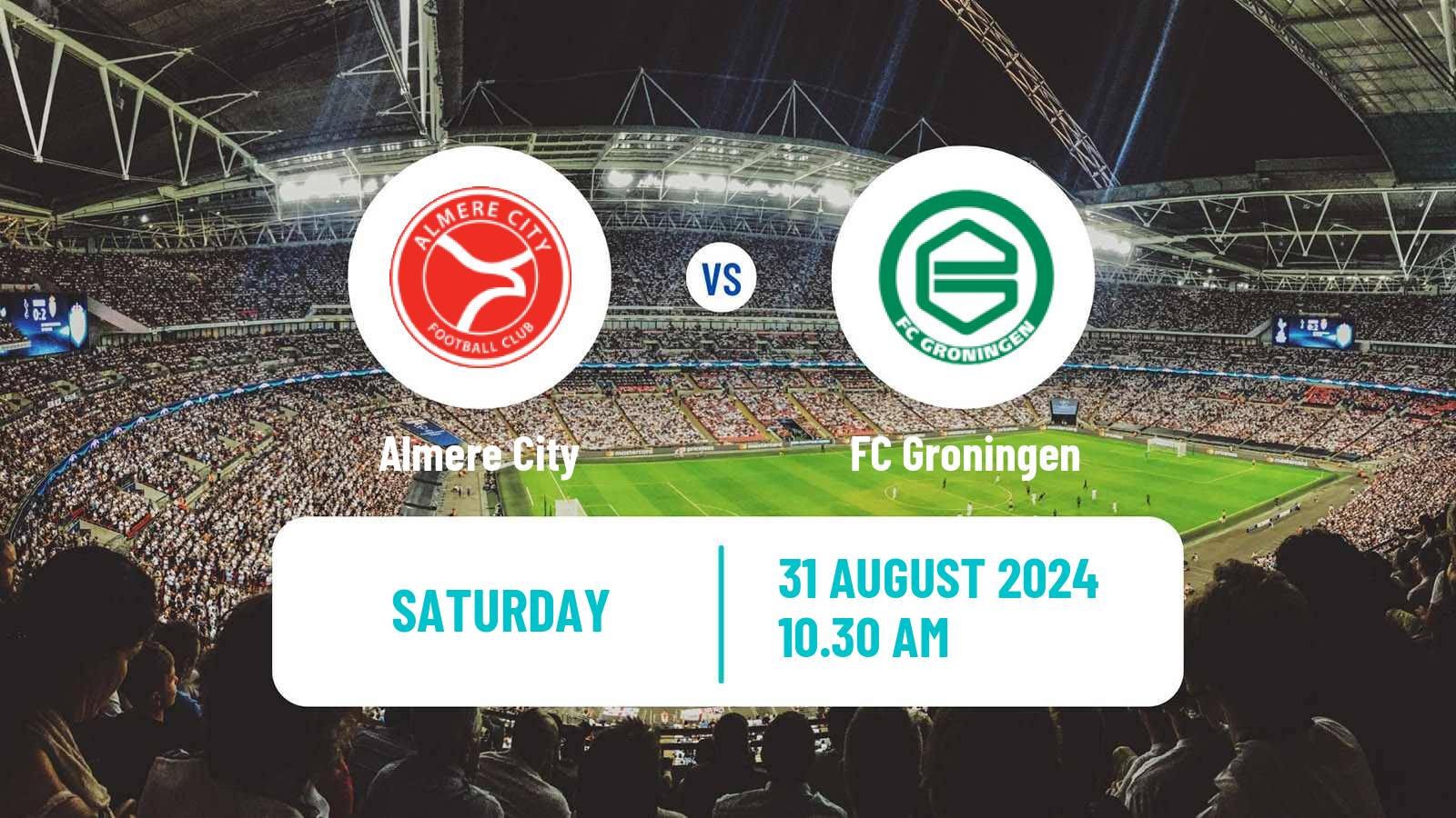 Soccer Dutch Eredivisie Almere City - Groningen