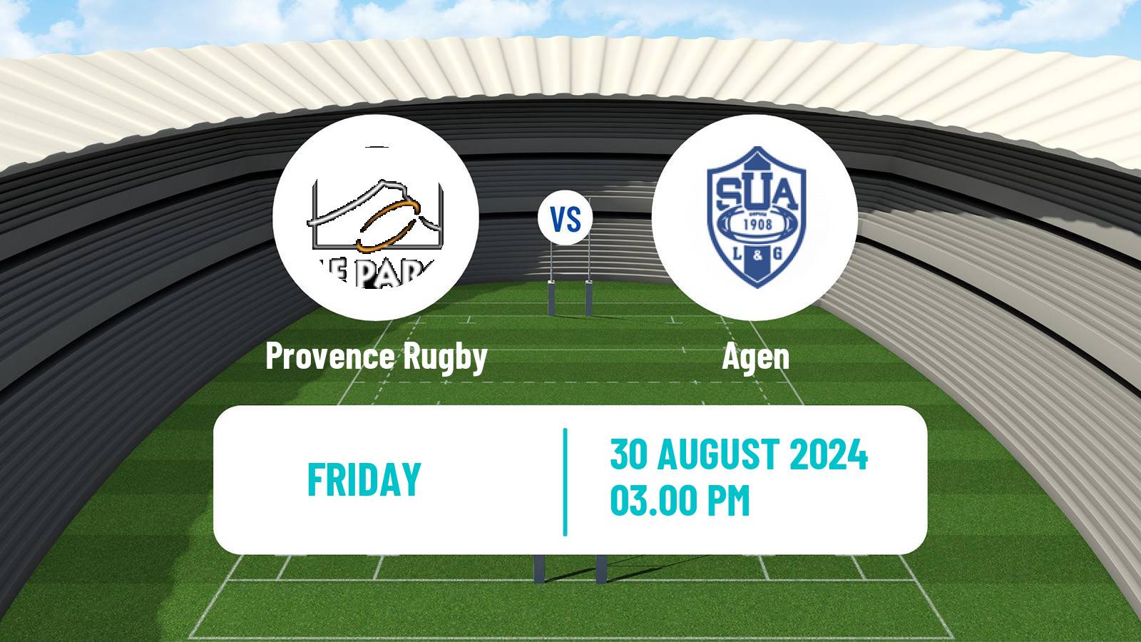 Rugby union French Pro D2 Provence Rugby - Agen