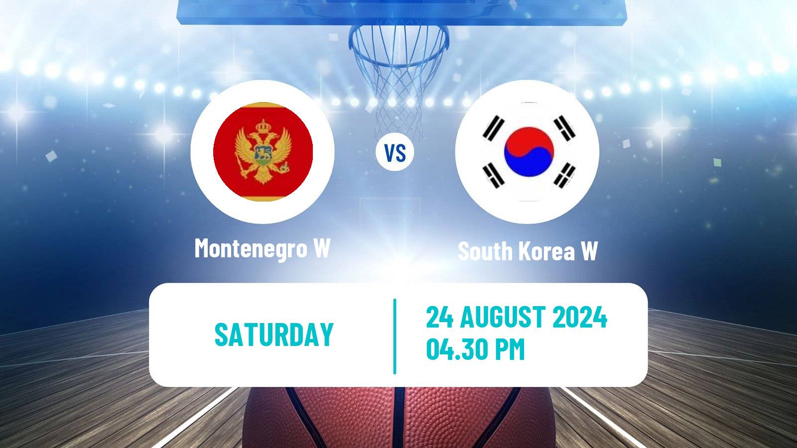 Basketball World Cup Basketball Women Montenegro W - South Korea W