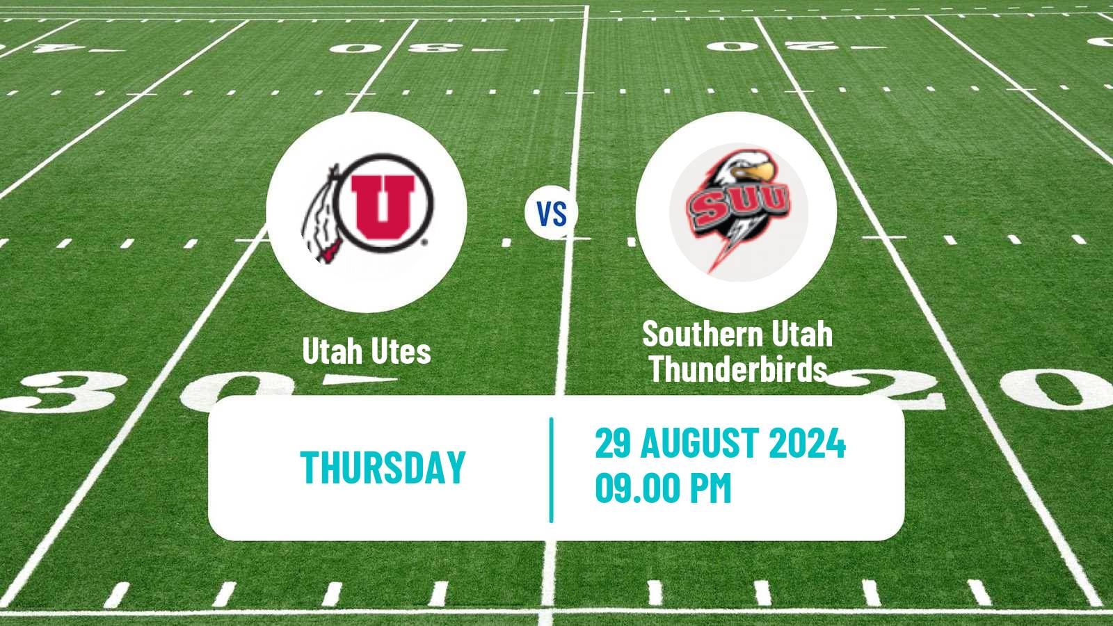 American football NCAA College Football Utah Utes - Southern Utah Thunderbirds