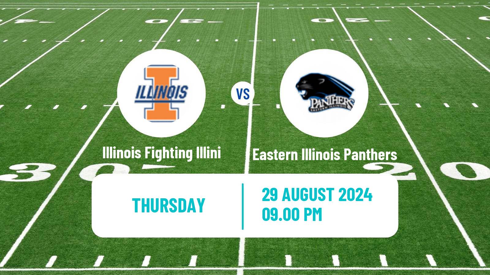 American football NCAA College Football Illinois Fighting Illini - Eastern Illinois Panthers