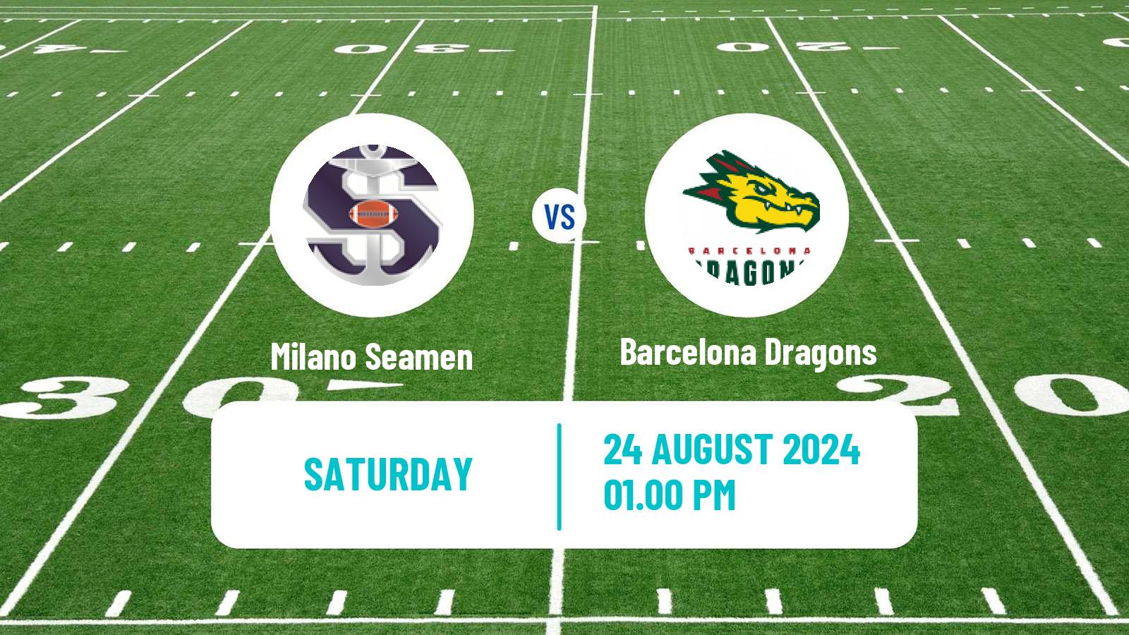 American football European League of American Football Milano Seamen - Barcelona Dragons