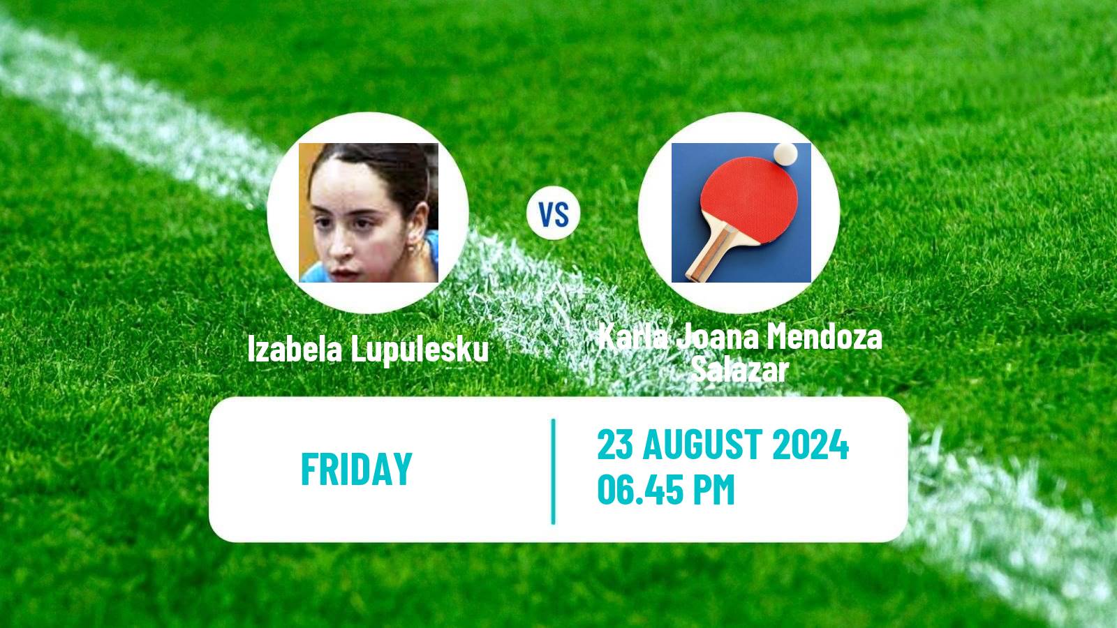 Table tennis Wtt Contender Lima Women Izabela Lupulesku - Karla Joana Mendoza Salazar